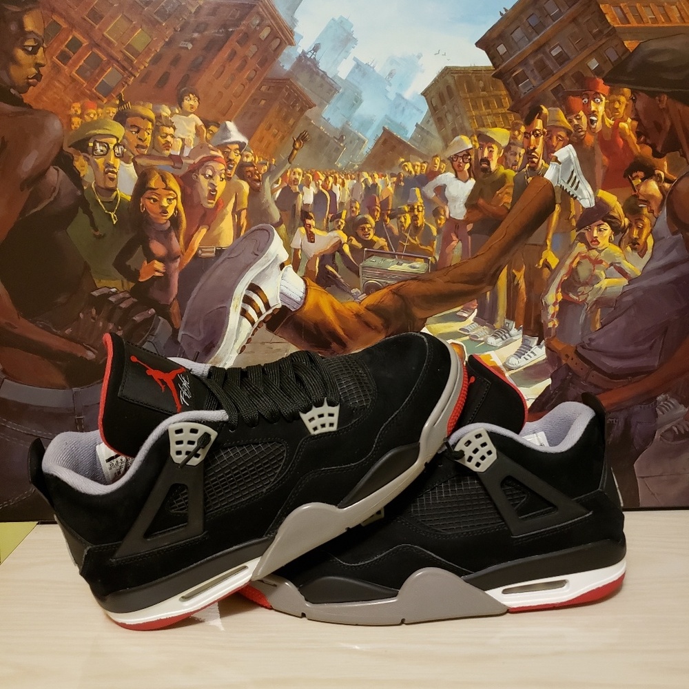 Jordan Bred 4s size 10.5